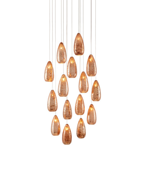 Rame Fifteen Light Multi-Drop Pendant