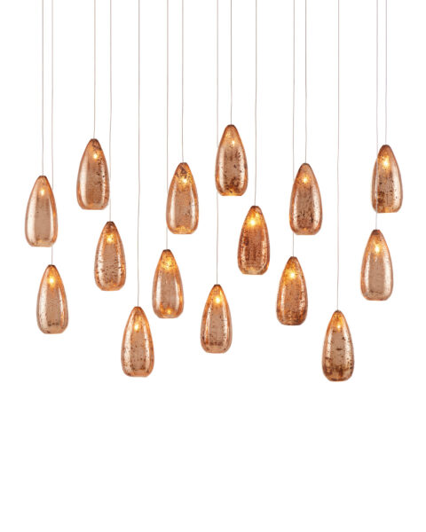 Rame Fifteen Light Multi-Drop Pendant