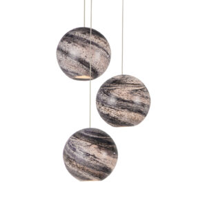Palatino Three Light Multi-Drop Pendant