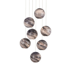 Palatino Seven Light Multi-Drop Pendant