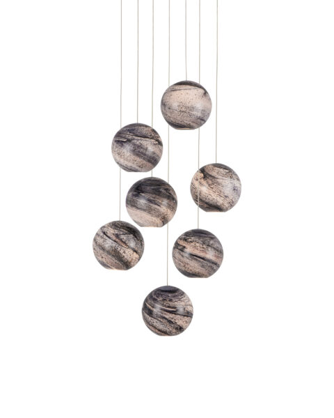 Palatino Seven Light Multi-Drop Pendant