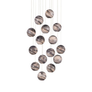 Palatino Fifteen Light Multi-Drop Pendant