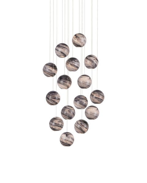 Palatino Fifteen Light Multi-Drop Pendant