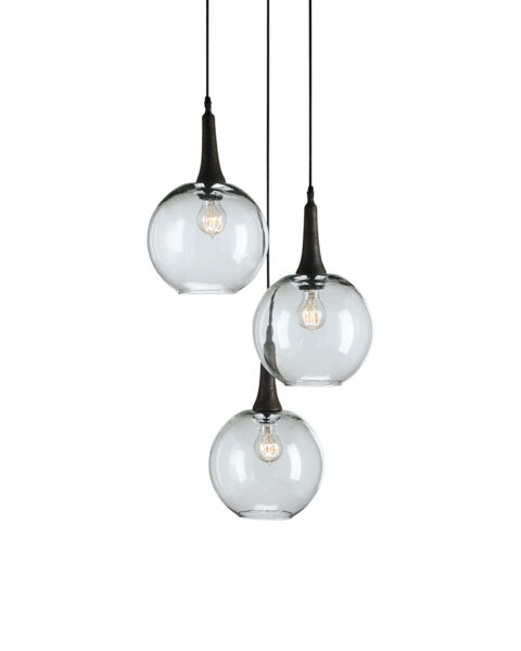 Beckett Glass Trio Pendant