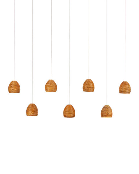 Beehive Seven Light Multi-Drop Pendant