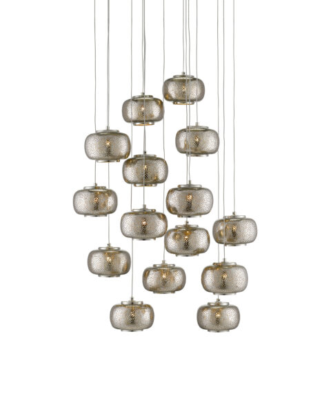 Pepper Fifteen Light Multi-Drop Pendant