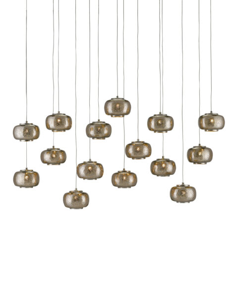 Pepper Fifteen Light Multi-Drop Pendant