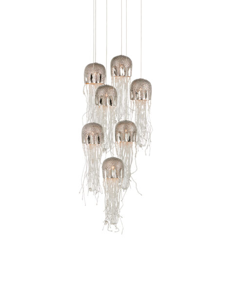 Medusa Seven Light Multi-Drop Pendant