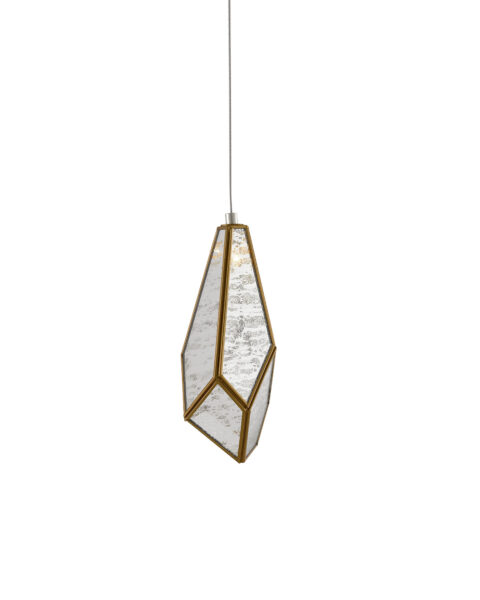 Glace Mirror One Light Multi-Drop Pendant