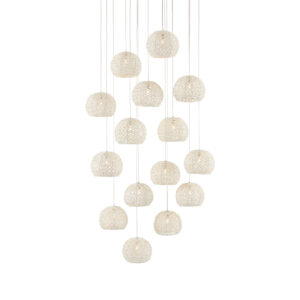 Piero Fifteen Light Multi-Drop Pendant