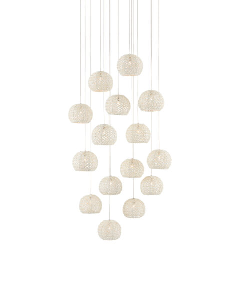 Piero Fifteen Light Multi-Drop Pendant