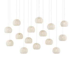 Piero Fifteen Light Multi-Drop Pendant
