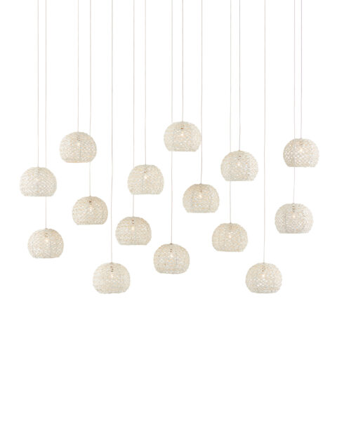 Piero Fifteen Light Multi-Drop Pendant