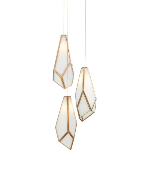 Glace Three Light Multi-Drop Pendant