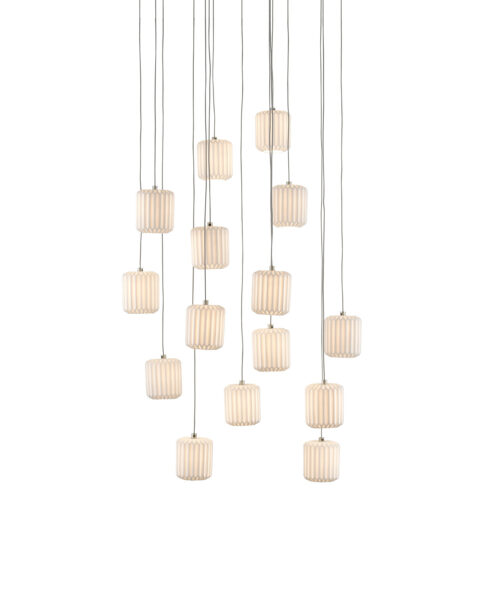 Dove Fifteen Light Multi-Drop Pendant