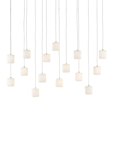 Dove Fifteen Light Multi-Drop Pendant