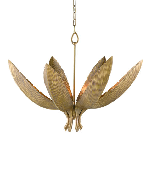 Bird of Paradise Brass Chandelier
