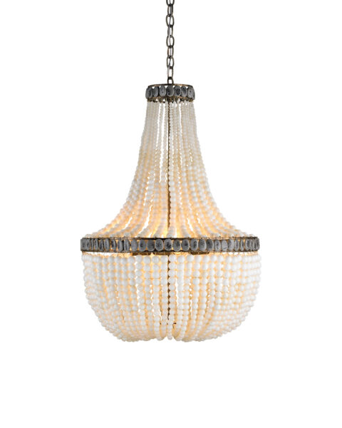 Hedy Cream Beaded Glass Chandelier