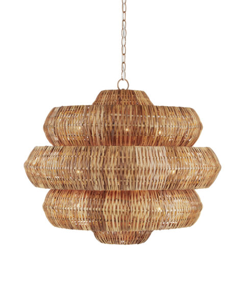 Antibes Chandelier - Natural, Khaki, M