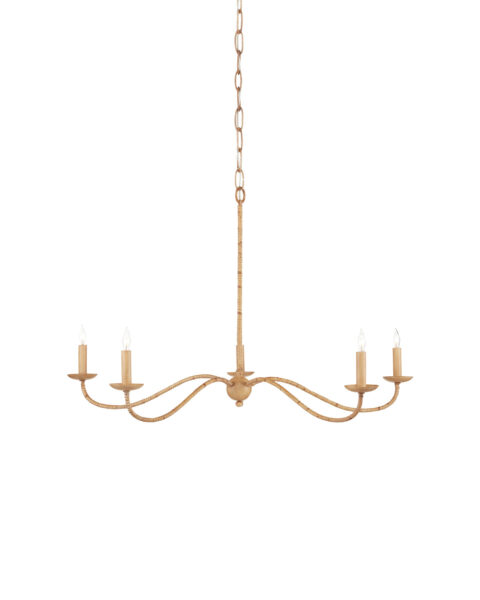 Saxon Chandelier - Natural, Saddle Tan, S
