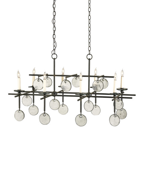 Sethos Rectangular Chandelier - Old Iron
