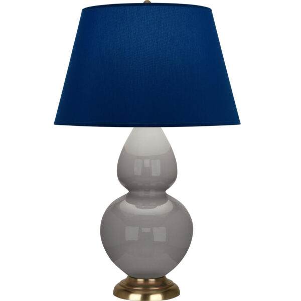 Smokey Taupe Double Gourd Table Lamp