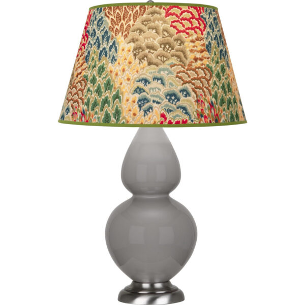 Smokey Taupe Double Gourd Table Lamp