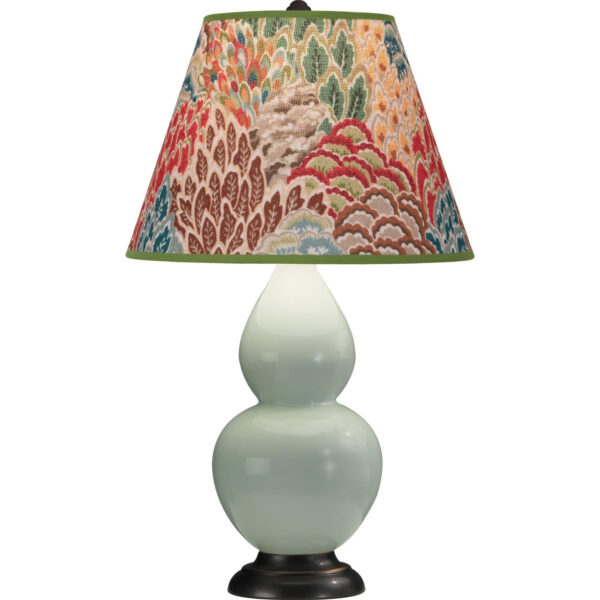 Celadon Small Double Gourd Accent Lamp