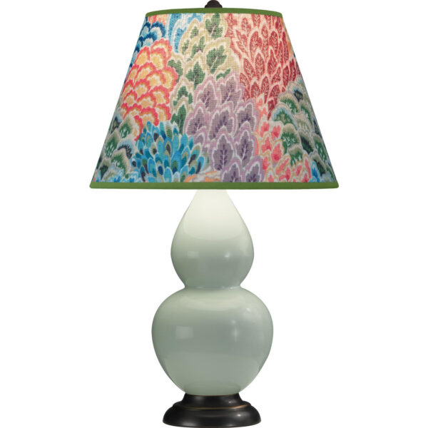 Celadon Small Double Gourd Accent Lamp