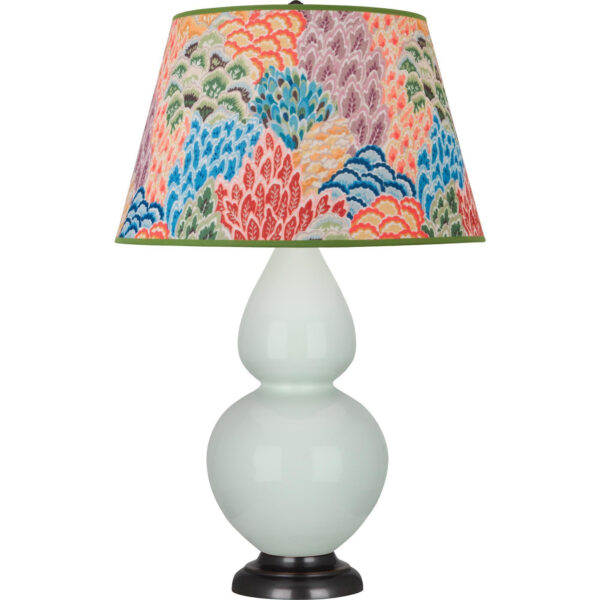 Celadon Double Gourd Table Lamp