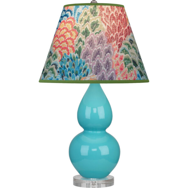 Egg Blue Small Double Gourd Accent Lamp