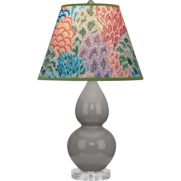 Smokey Taupe Small Double Gourd Accent Lamp