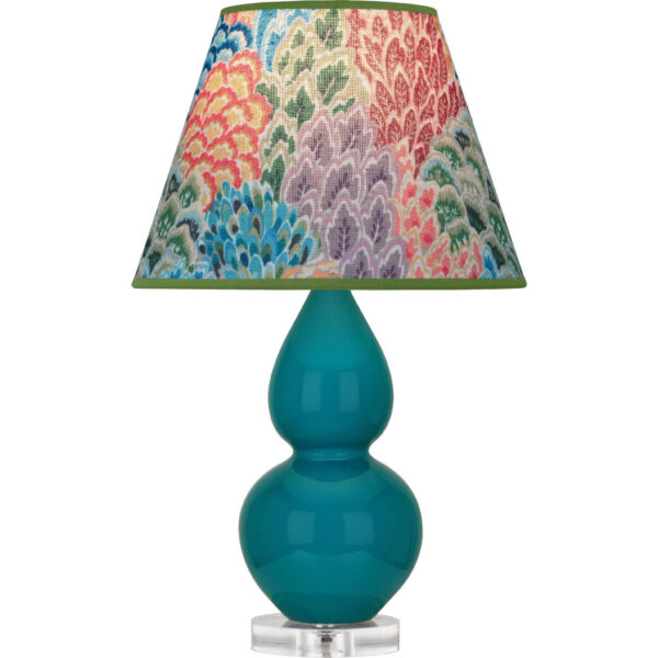 Peacock Small Double Gourd Accent Lamp