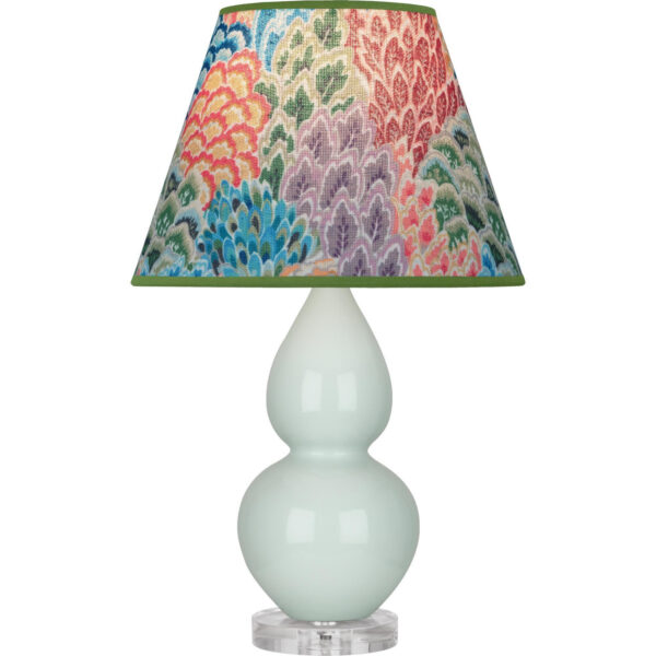 Celadon Small Double Gourd Accent Lamp