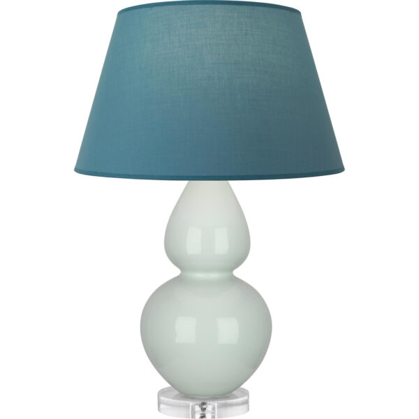 Celadon Double Gourd Table Lamp