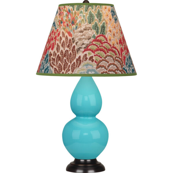 Egg Blue Small Double Gourd Accent Lamp