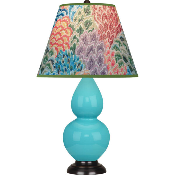 Egg Blue Small Double Gourd Accent Lamp
