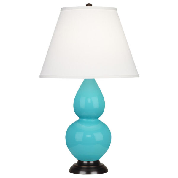 Egg Blue Small Double Gourd Accent Lamp