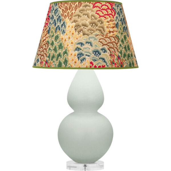 Matte Celadon Double Gourd Table Lamp