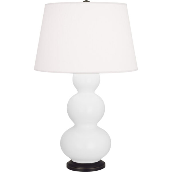 Matte Daisy Triple Gourd Table Lamp