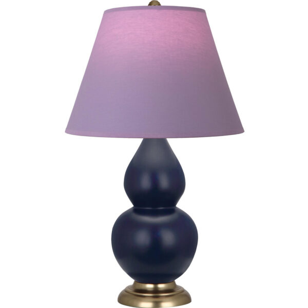 Matte Midnight Blue Small Double Gourd Accent Lamp