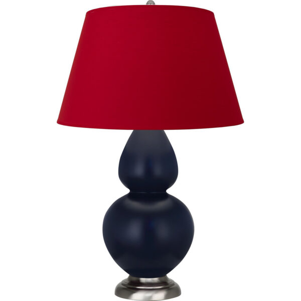 Matte Midnight Blue Double Gourd Table Lamp