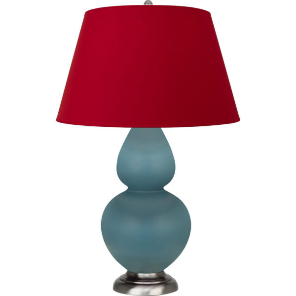Matte Steel Blue Double Gourd Table Lamp