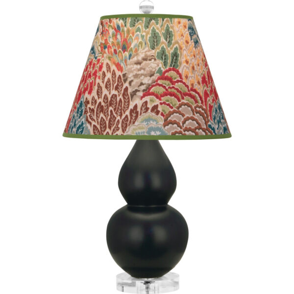 Matte Obsidian Small Double Gourd Accent Lamp