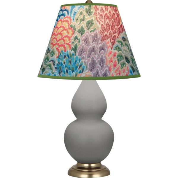 Matte Smokey Taupe Small Double Gourd Accent Lamp