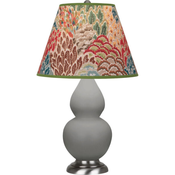Matte Smokey Taupe Small Double Gourd Accent Lamp