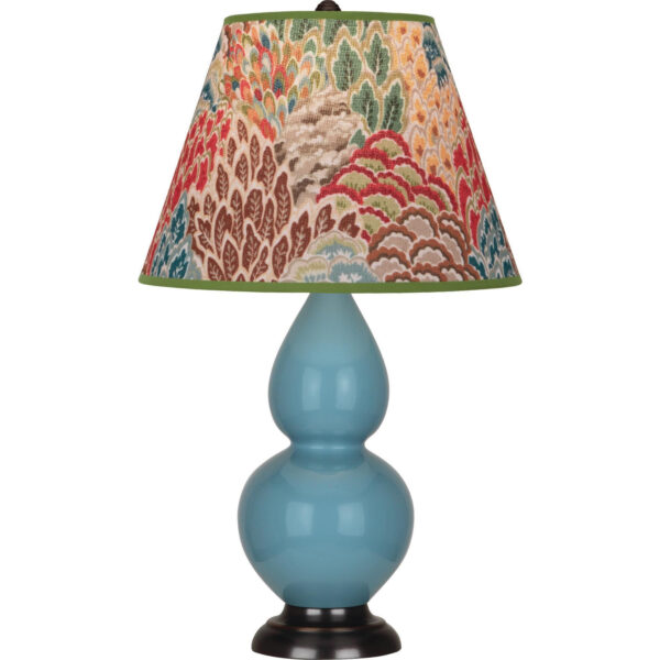 Steel Blue Small Double Gourd Accent Lamp