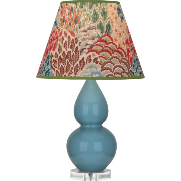 Steel Blue Small Double Gourd Accent Lamp