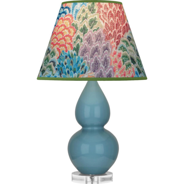 Steel Blue Small Double Gourd Accent Lamp