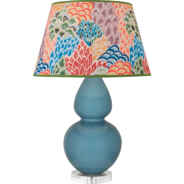 Steel Blue Double Gourd Table Lamp